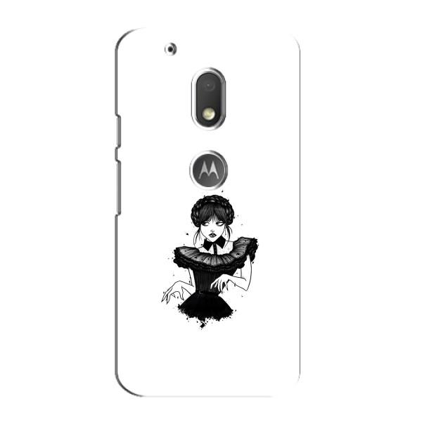 Чохли Венсдей на Motorola MOTO G4 Play Уенсдей (AlphaPrint) – танець Венздей