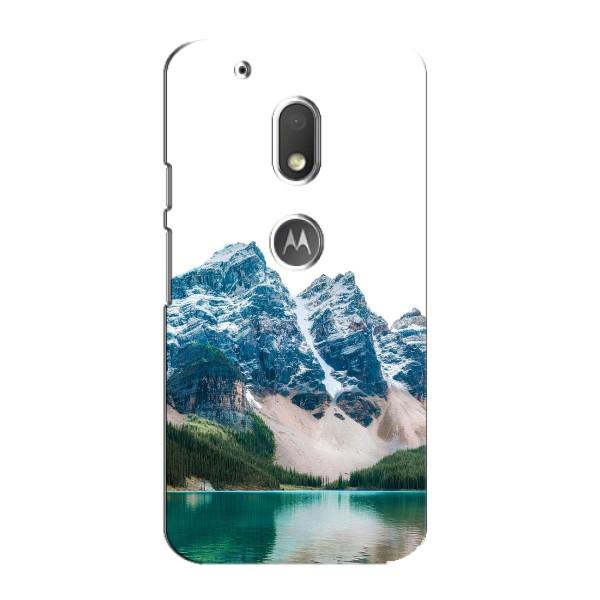 Силиконовый чехол с КАРТИНКАМИ лето для Motorola MOTO G4 Play (AlphaPrint) – Гори