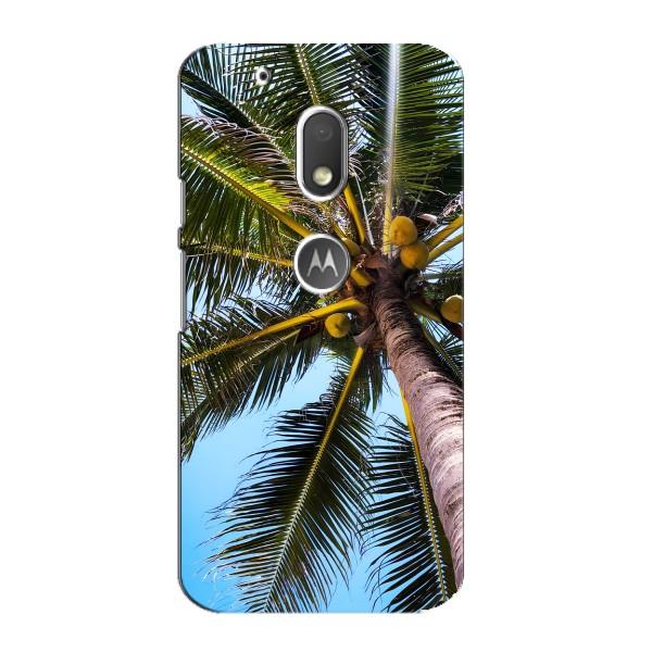 Силиконовый чехол с КАРТИНКАМИ лето для Motorola MOTO G4 Play (AlphaPrint) – Пальма