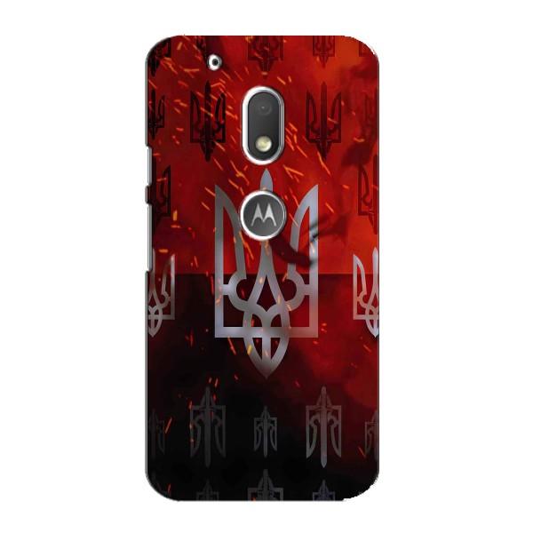 Украинские Чехлы для Motorola MOTO G4 Play с картинкой УПА (AlphaPrint) – ГЕРБ УПА