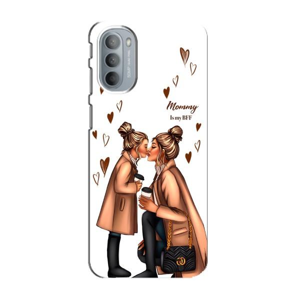 Чехол с печатью для Motorola MOTO G41 - (Мама с ребенком) (AlphaPrint) – Дочка и мама