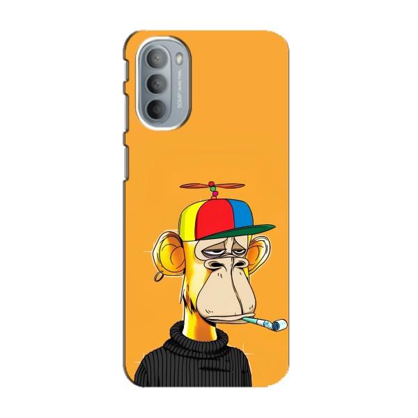 Чехлы с Обезьянами NFT для Motorola MOTO G41 (AlphaPrint) – Скучающая Обезьяна NFT