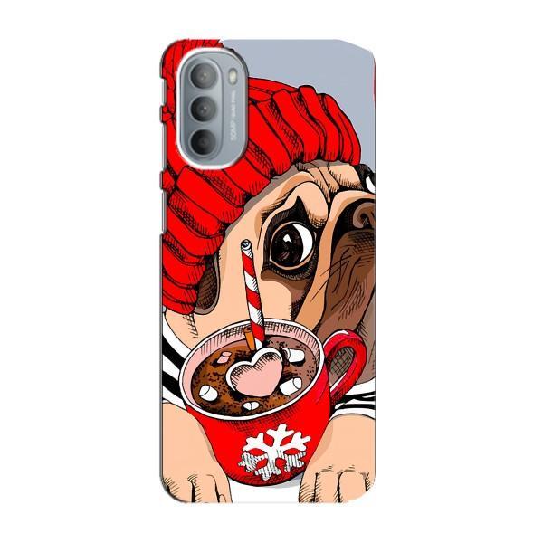 Чехлы с собаками для Motorola MOTO G41 (VPrint) – Собачка в шапке