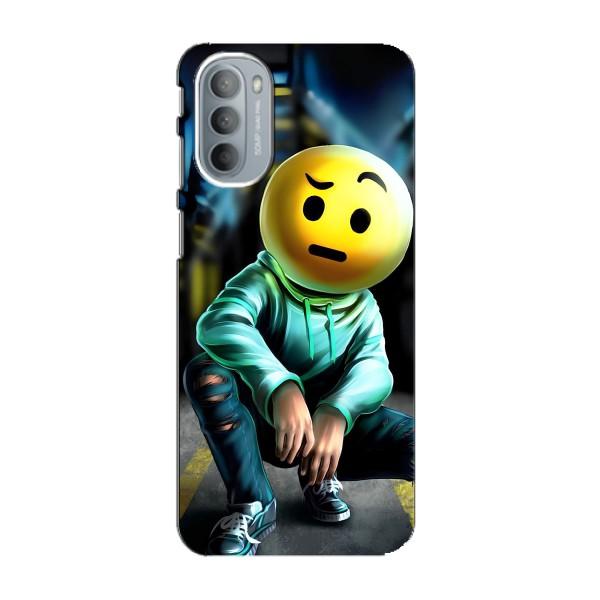Чехол для Мото G41 - (AlphaPrint) с печатью (ТОП продаж) – Парень смайл
