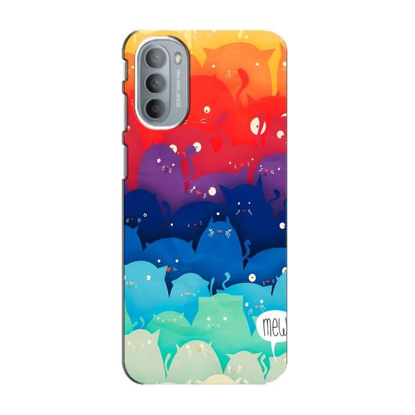 Чехол на Мото G41 с Котами (VPrint) – Mew