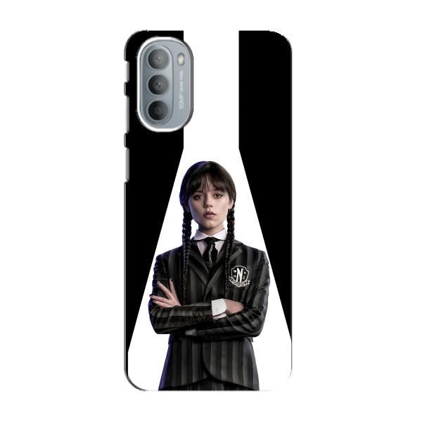 Чехлы Венсдей на Motorola MOTO G41 Уэнсдей (AlphaPrint) – W-Wednesday