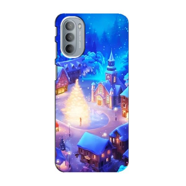 Різдвяні Чохли для Motorola MOTO G41 (VPrint) – Різдвяне місто