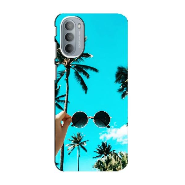 Силиконовый чехол с КАРТИНКАМИ лето для Motorola MOTO G41 (AlphaPrint) – Взгляд лето