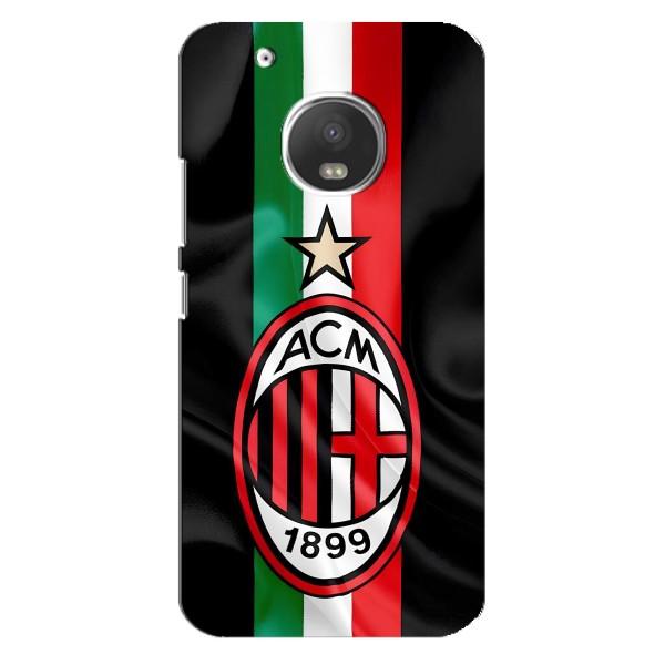 Чехлы для Motorola MOTO G5 Plus (VPrint) - Футбольные клубы – ФК Милан