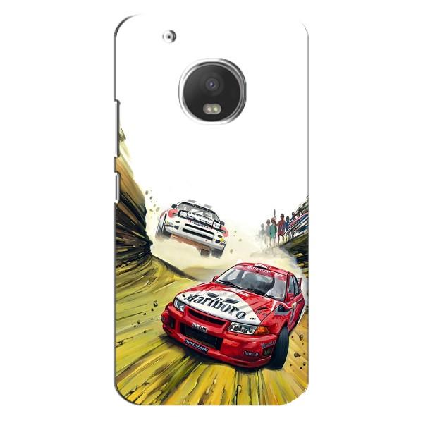 Чехлы с Машинами на Моторола МОТО Ж5 Плюс (VPrint) – Гоночные Тачки