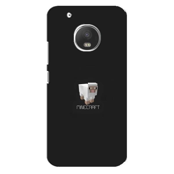Чехол Майнкрафт на Motorola MOTO G5 Plus (AlphaPrint) Minecraft – Овечка Майнкрафт