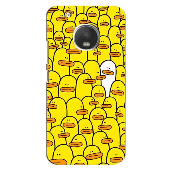 Чехол с принтом для Моторола МОТО Ж5 Плюс - (Прикольные) (AlphaPrint) – Белая уточка