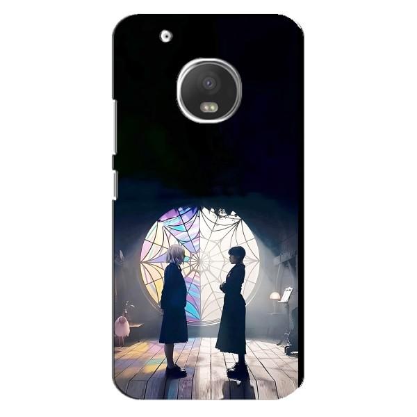 Чехлы Венсдей на Motorola MOTO G5 Plus Уэнсдей (AlphaPrint) – Уэнздей и Инид