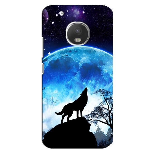 Защитные чехлы для Моторола МОТО Ж5 Плюс (AlphaPrint) (ХИТ продаж) ВОЛК – Волк на луну
