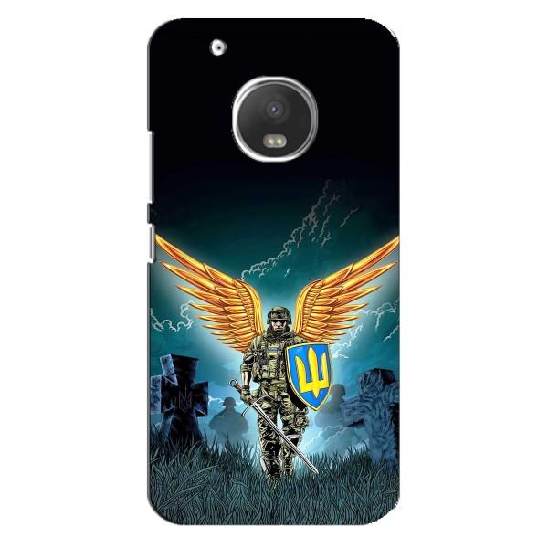 Чехлы с картинкой ЗСУ для Motorola MOTO G5 (AlphaPrint) – Солдат ЗСУ