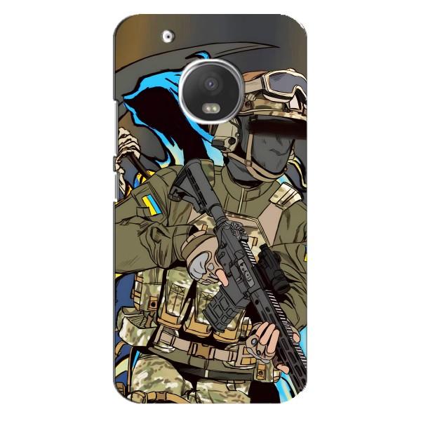 Чехлы с картинкой ЗСУ для Motorola MOTO G5 (AlphaPrint) – Воин ВСУ