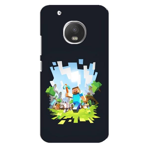 Чехол Майнкрафт на Motorola MOTO G5 (AlphaPrint) Minecraft – персонажи Minecraft