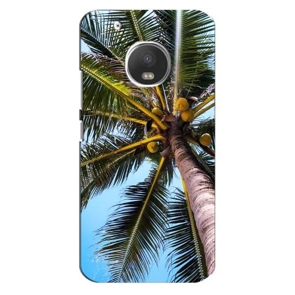 Силиконовый чехол с КАРТИНКАМИ лето для Motorola MOTO G5 (AlphaPrint) – Пальма