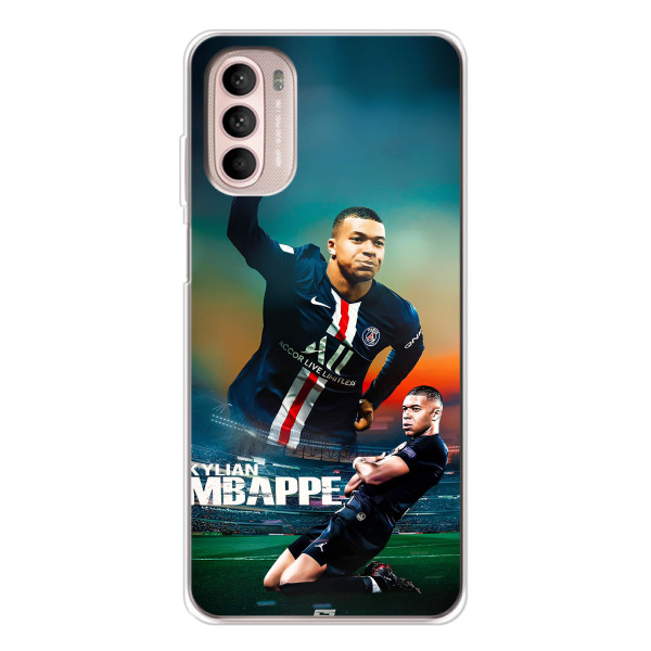 Чехол (TPU) с Футболистом на Motorola MOTO G52 – MBAPPE