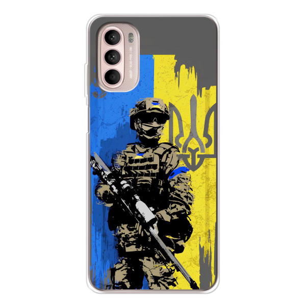 Чехлы с картинкой ЗСУ для Motorola MOTO G52 (AlphaPrint) – АРТ солдат