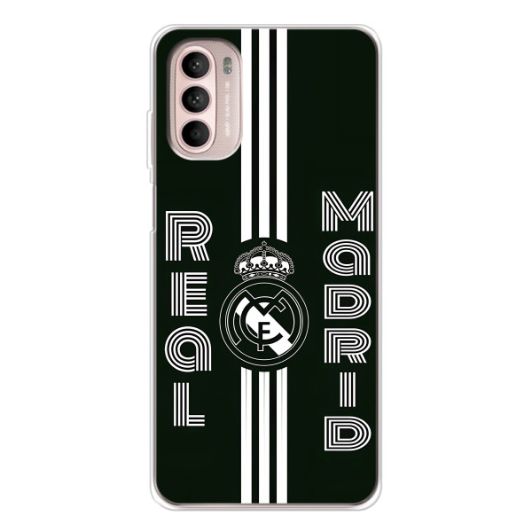 ФК Реал Мадрид чохли для Motorola MOTO G52 (AlphaPrint) – чорно білий Реал