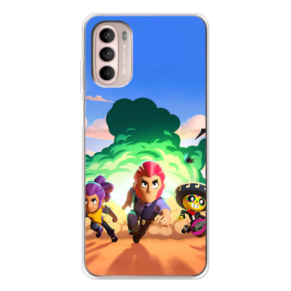 Силиконовый Чехол на Motorola MOTO G52 с картинкой Brawl Stars – Бравел Старс