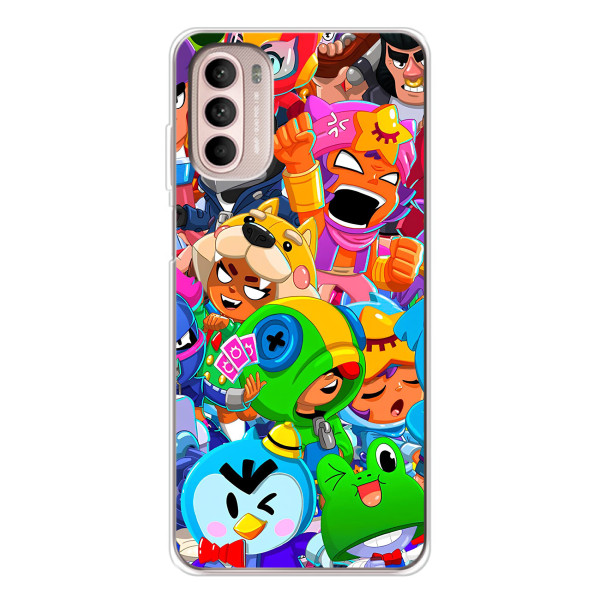 Силиконовый Чехол на Motorola MOTO G52 с картинкой Brawl Stars – Brawl-Stars