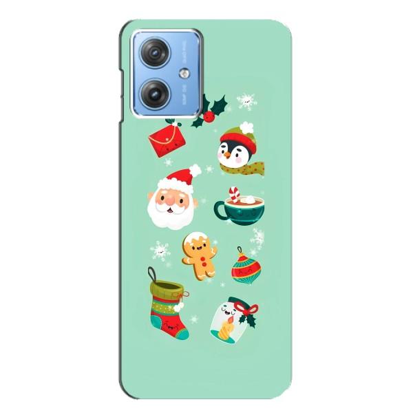 Новорічні Чохли для Моторола МОТО Дж54 / Дж54 Павер (VPrint) – Настрій НГ