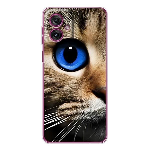 Чехлы с Котиками для Motorola Moto G55 (VPrint) – Глаз кота