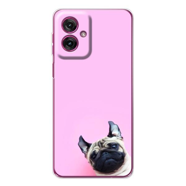 Чехлы с собаками для Motorola Moto G55 (VPrint) – Смешная собака