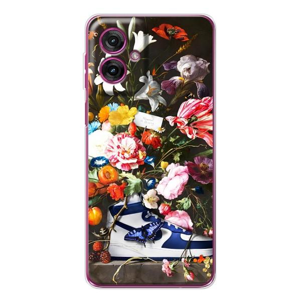 Чехол для Motorola Moto G55 - с принтом Найк (AlphaPrint) – Стиль Найк