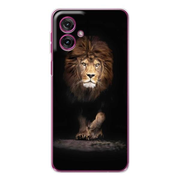 Чехол со Львом для Motorola Moto G55 (VPrint) – Лев