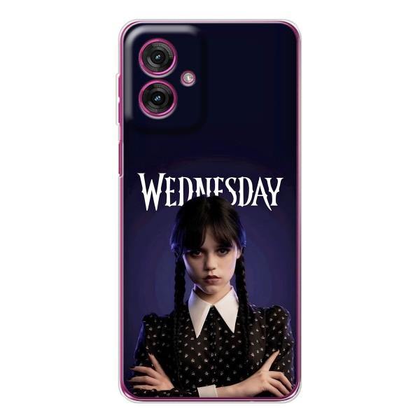 Чехлы Венсдей на Motorola Moto G55 Уэнсдей (AlphaPrint) – Wednesday