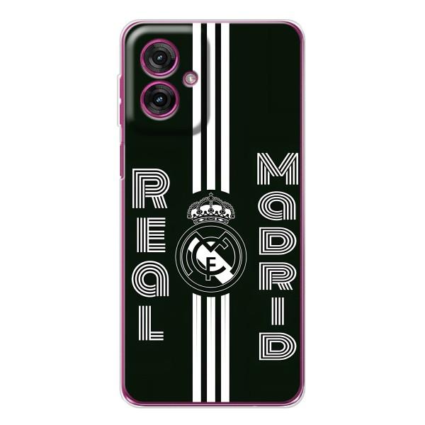 ФК Реал Мадрид чехлы для Motorola Moto G55 (AlphaPrint) – черно белый Реал