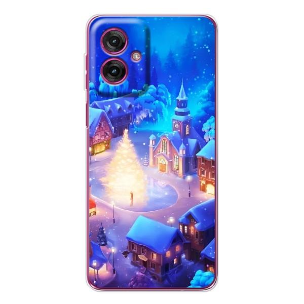 Різдвяні Чохли для Motorola Moto G55 (VPrint) – Різдвяне місто