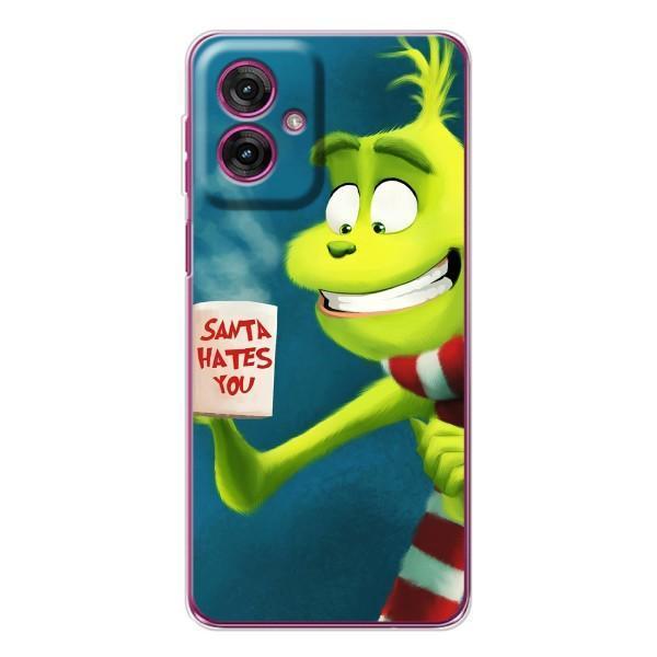 Різдвяні Чохли для Motorola Moto G55 (VPrint) – Зелений Грінч