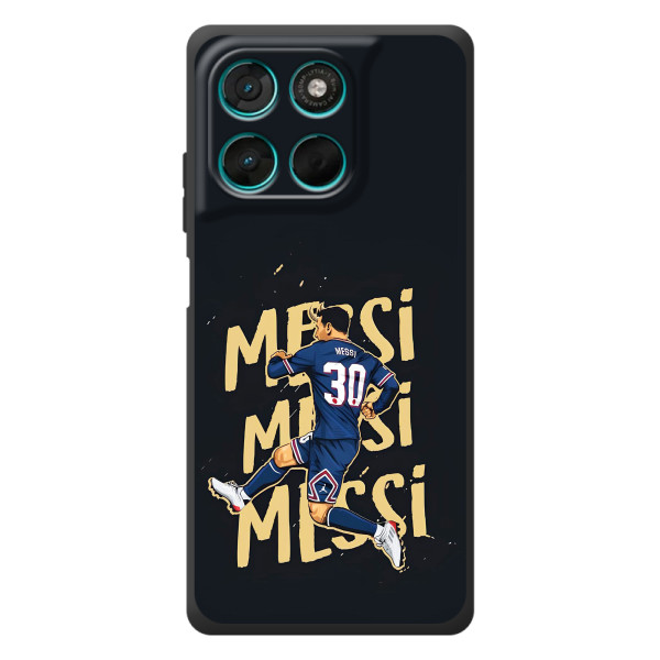 Чехлы для Motorola Moto G57 Power (Leo чемпион) (AlphaPrint) – Messi ПСЖ