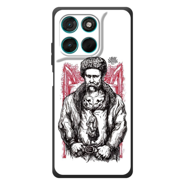 Чехлы для Motorola Moto G57 Power с принтом Тараса Шевченко (AlphaPrint) – Козак Шевченко