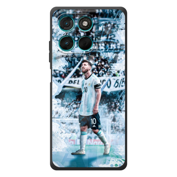 Чехол Месси футболист для Motorola Moto G57 Power – Месси в Аргентине