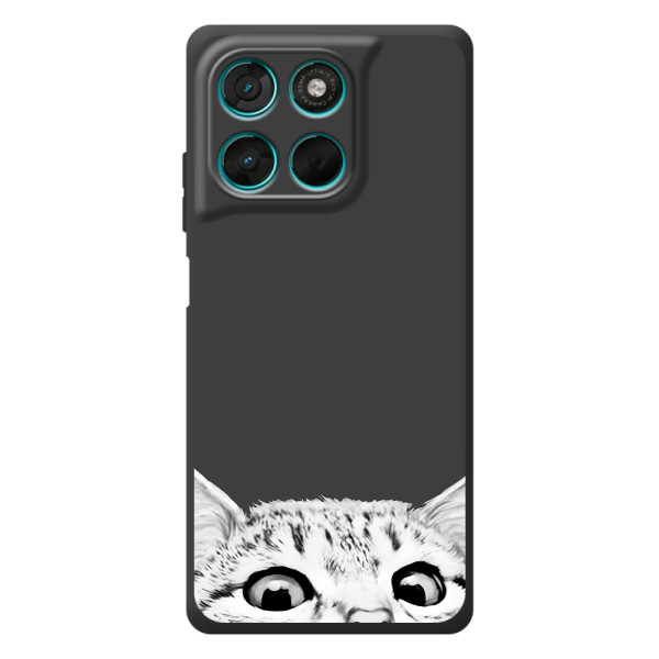 Чехол на Мотельтора Мо́то Г57 Па́вер с Котами (VPrint) – Выглядывает кот