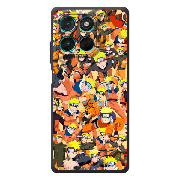 Чехлы с принтом Наруто на Motorola Moto G57 Power – Коллаж Наруто