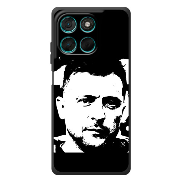 Чехол для Motorola Moto G57 Power (AlphaPrint - с принтом Зеленского) – Зеленский АРТ