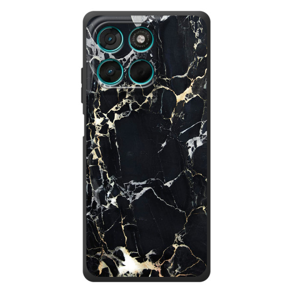 Чехол с текстурой Мрамора на Мотелеа Моти Г57 Пауэр – Чёрный мрамор