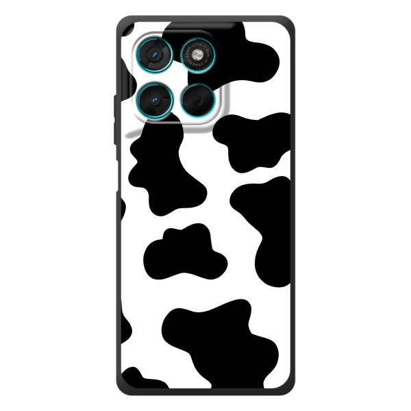 Чехол с принтом коровы на Мотельтора Мо́то Г57 Па́вер – Черный принт