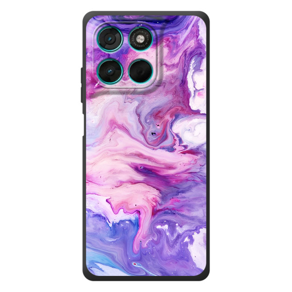 Чехлы с тематикой "Мрамор" на Мотелеа Моти Г57 Пауэр – Фиолетовый мрамор
