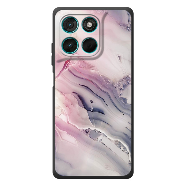 Мраморный чехол на Motorola Moto G57 Power (VPrint) – Пурпурный Мрамор