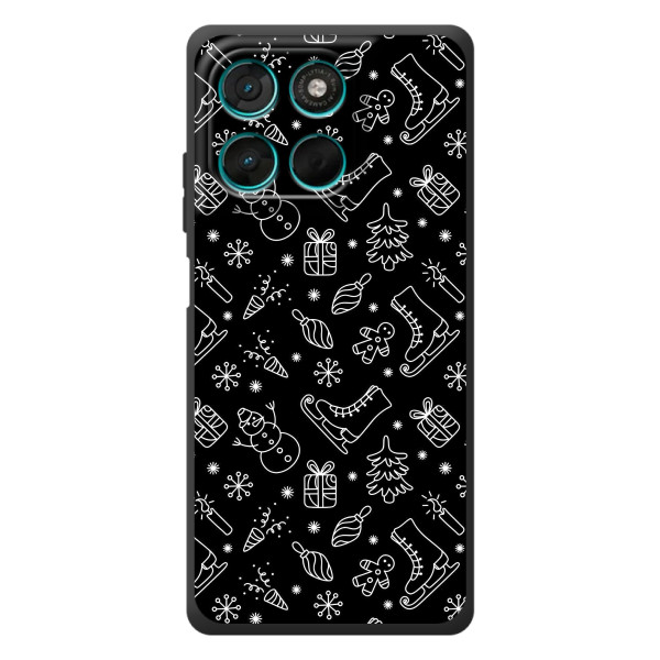 Новогодние, Праздничные Чехлы для Motorola Moto G57 Power - 2024 год – Новогодний фон