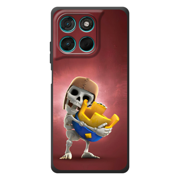 Чохол з героями Клеш Рояль для Motorola Moto G57 Power – Скелет