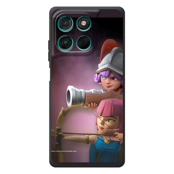 Чохол з героями Клеш Рояль для Motorola Moto G57 Power – Три мушкетери