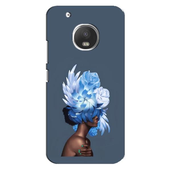 Чехлы (ART) Цветы на Motorola MOTO G5s (VPrint) – Цветы на голове